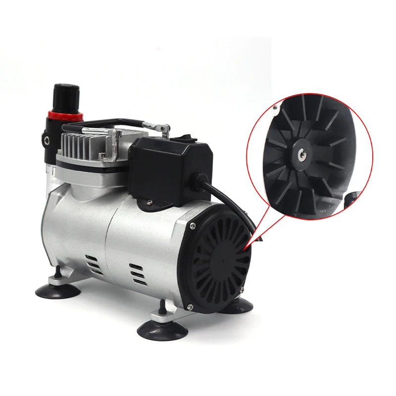 Mini tattoo/airbrush compressor with colling fan TC-18F
