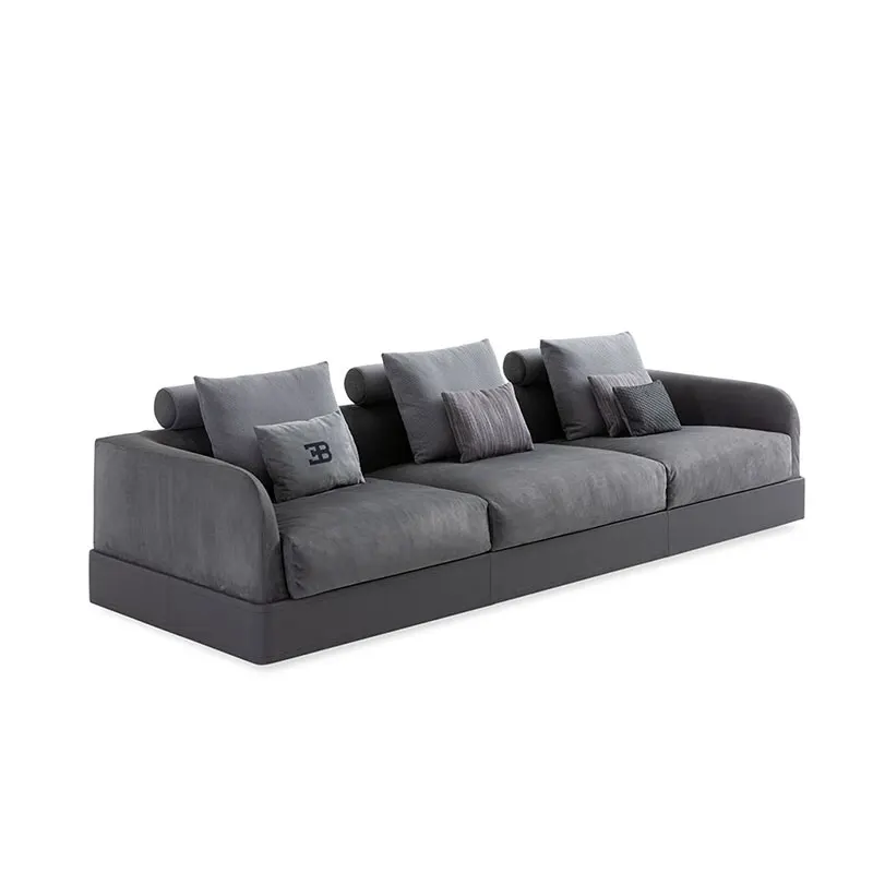 Modern design loveseat leather sofa furniture italian living room furniture leather sectional sofa three seat nordic L sofas