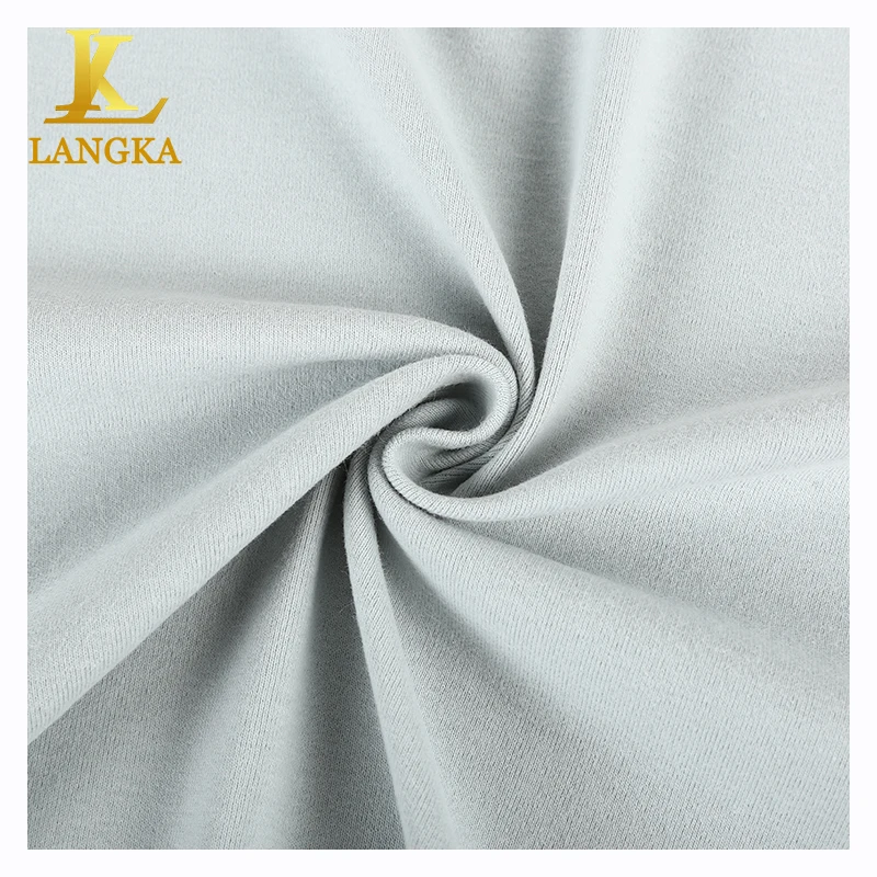 Langka medium weight multiple color 92 cotton 8 spandex lycra 1x1 rib knit fabric