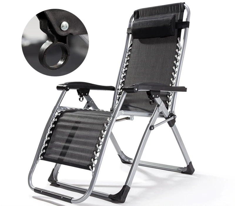 Outdoor Leisure Recliner Folding Chair Portable Beach Office Use Nap Lounger Home Lunch Break Available Zero Gravity Chair