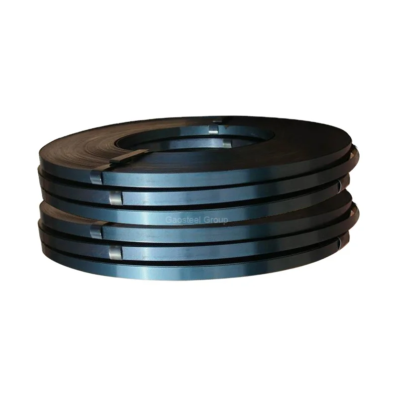 16mm 19mm 32mm Width Metal Black Painted Packing Steel Strapping Band High Tensile Annealed Strip for Package