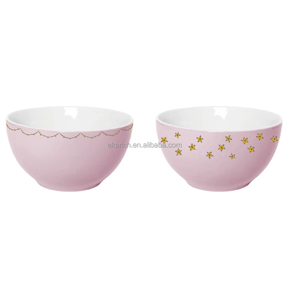 52PCS Bone China Dinnerware Sets Minimalist Nordic Pink Dinnerware SET Angel Decorative Tableware Wholesale