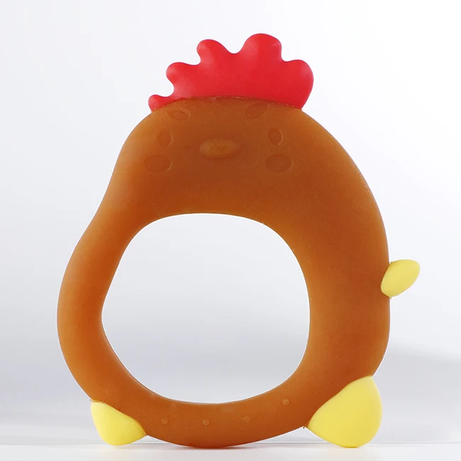 2021 food grade animal silicone christmas gift set toys organic teether bpa free rubber silicone baby teethers