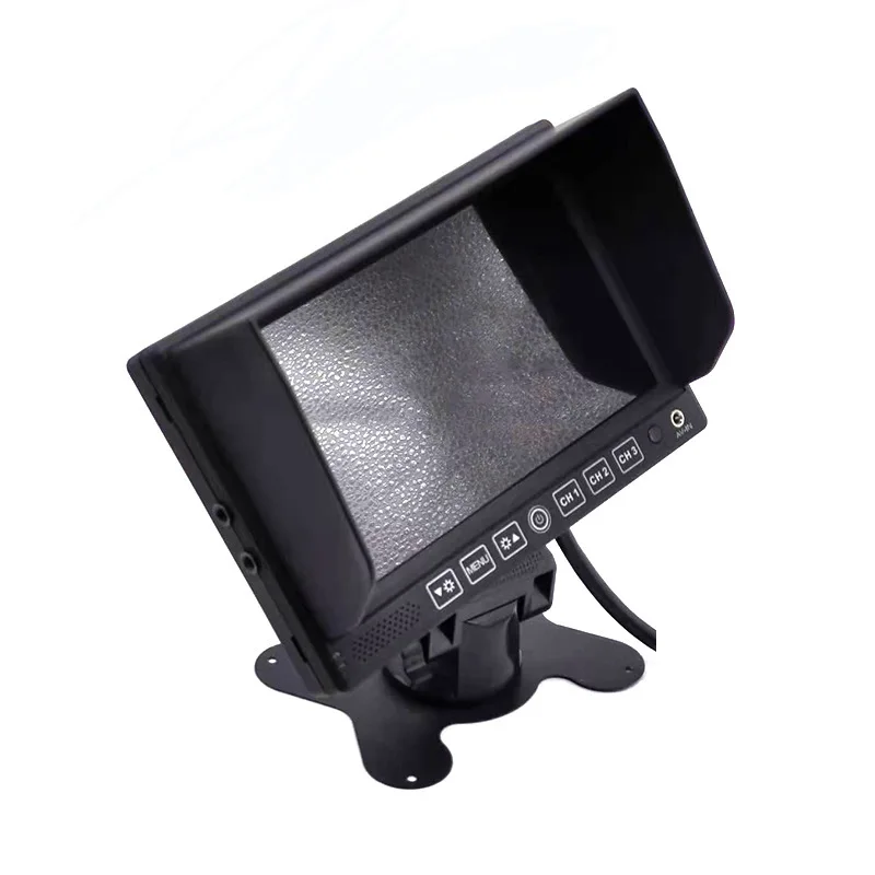 China factory outlet 7 inch 3 channels Desktop Touch Screen Car Monitor Display with AHD or RCA
