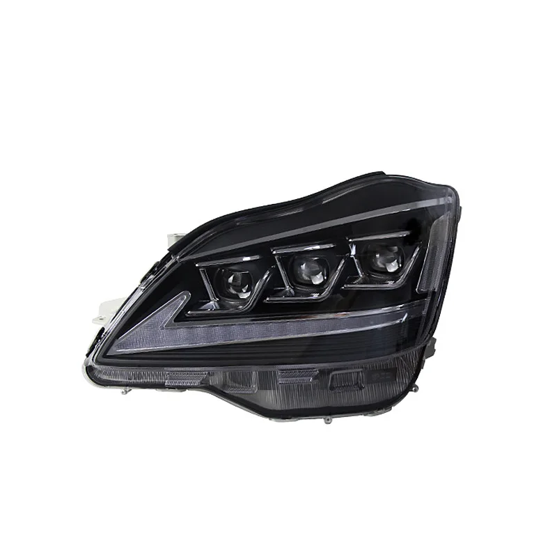 Full High Quality LED Three Eye Headlights For Toyota Crown 2003-2009 Car Headlamp LED Driving Lights Turn Signal Front Light