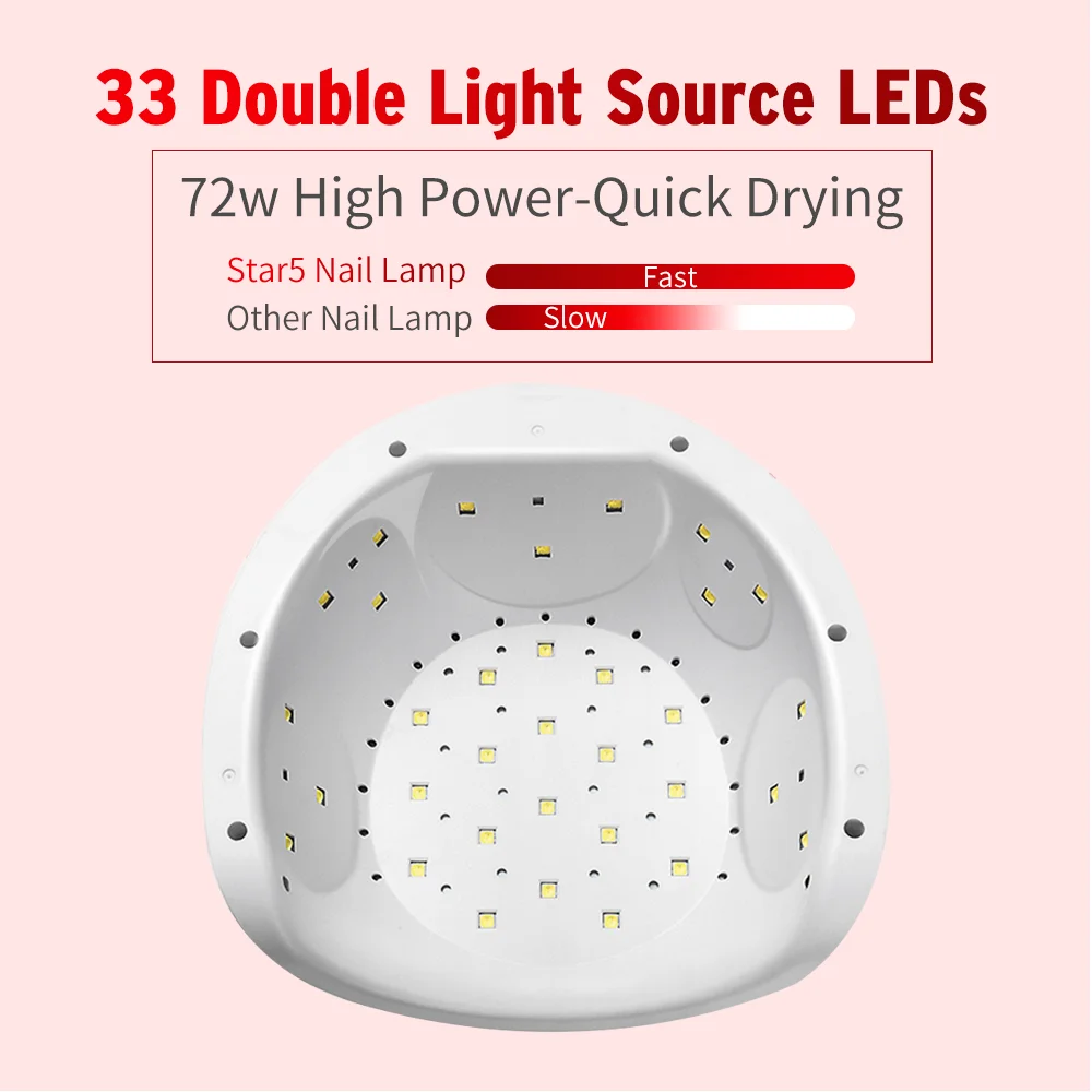 Wholesale gel polish curing lamp OEM nail dryer 72W uv nail lamp