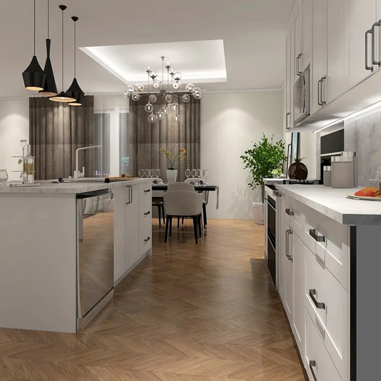 European style kitchen cabinet designs for wooden prefab homes