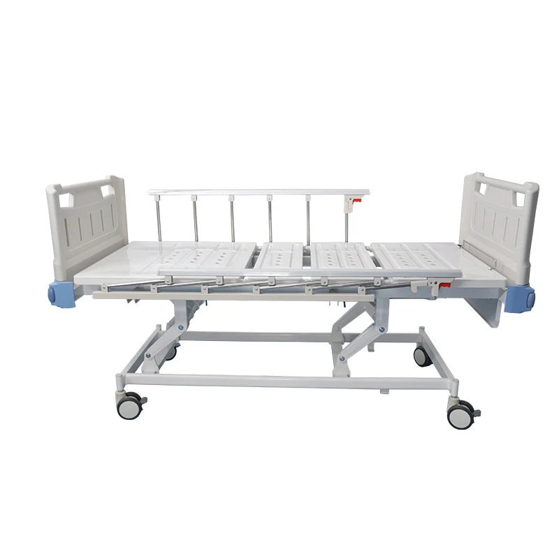 CG-002 Adjustable hospital bed backrest 3 Crank Manual Hospital Bed portable manual medical bed for sale