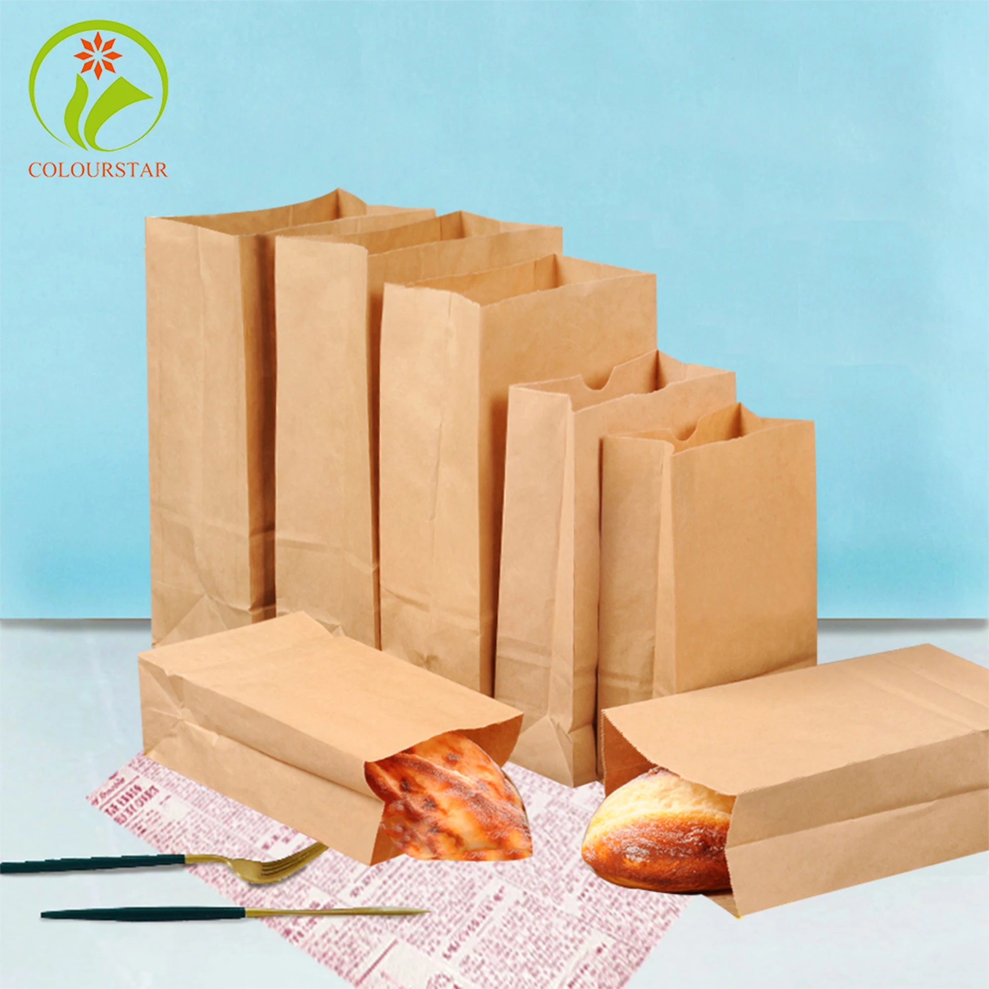 
custom design greaseproof sandwich paper bags food grade microwavable glassine paper bag with your logo 