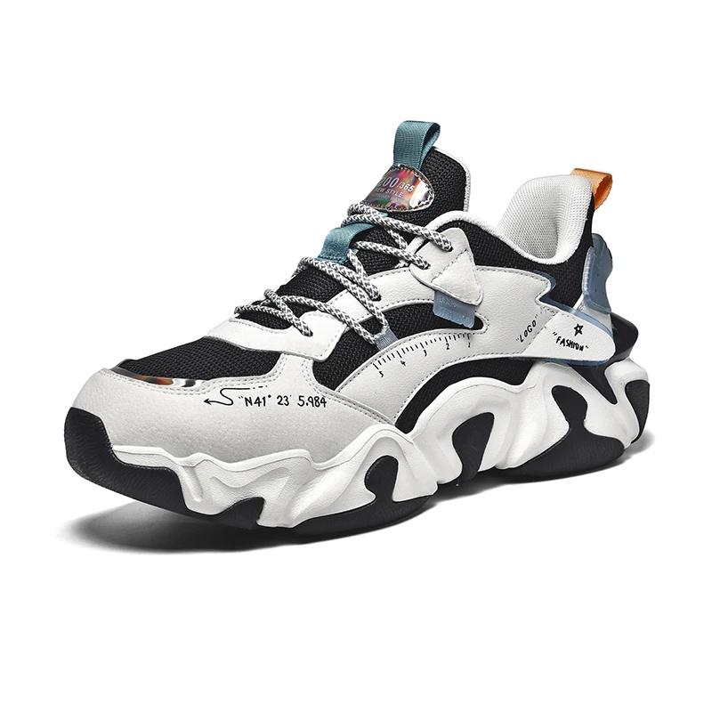 2022 New male trend Glow-in-the-dark casual sports high top retro shoes for men