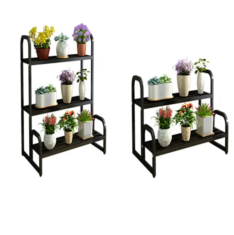 Wholesale Flower Stand Shelf Outdoor Green Flower Pot Plant Stand