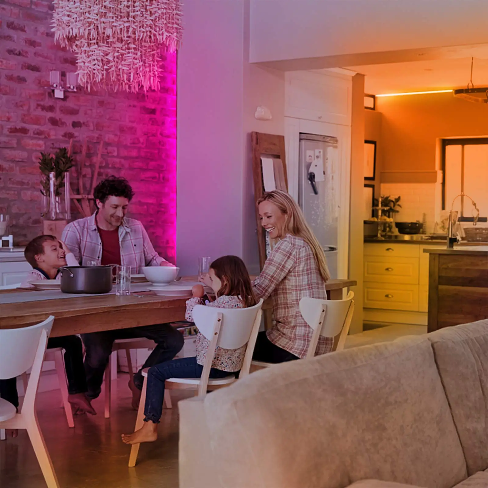 China 50ft 15M RGB SMD5050 44 Keys Remote Backlight for Bedroom Kitchen Decoration Flexible LED Strip Light