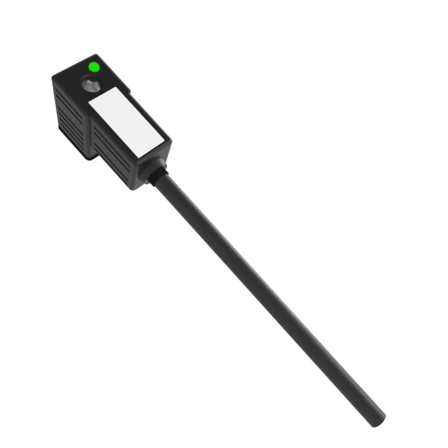 Gsee C type AC/DC  IP67 waterproof show LED and reduces Industrial solenoid valve Socket with  PVC PUR cable