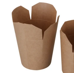 Hot Sale  good  Quality Food Pail Paper Boxi disposable Kraft Take Away Chinese Noodle Box