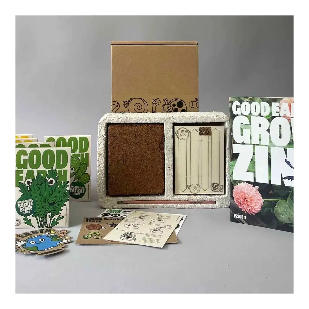 Grow small vegetables in rich soil grow 5 fresh vegetables in your own home Microgreen garden indoor or outdoors