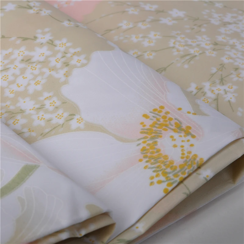 100% polyester pattern printed peach skin fabric for hometextile