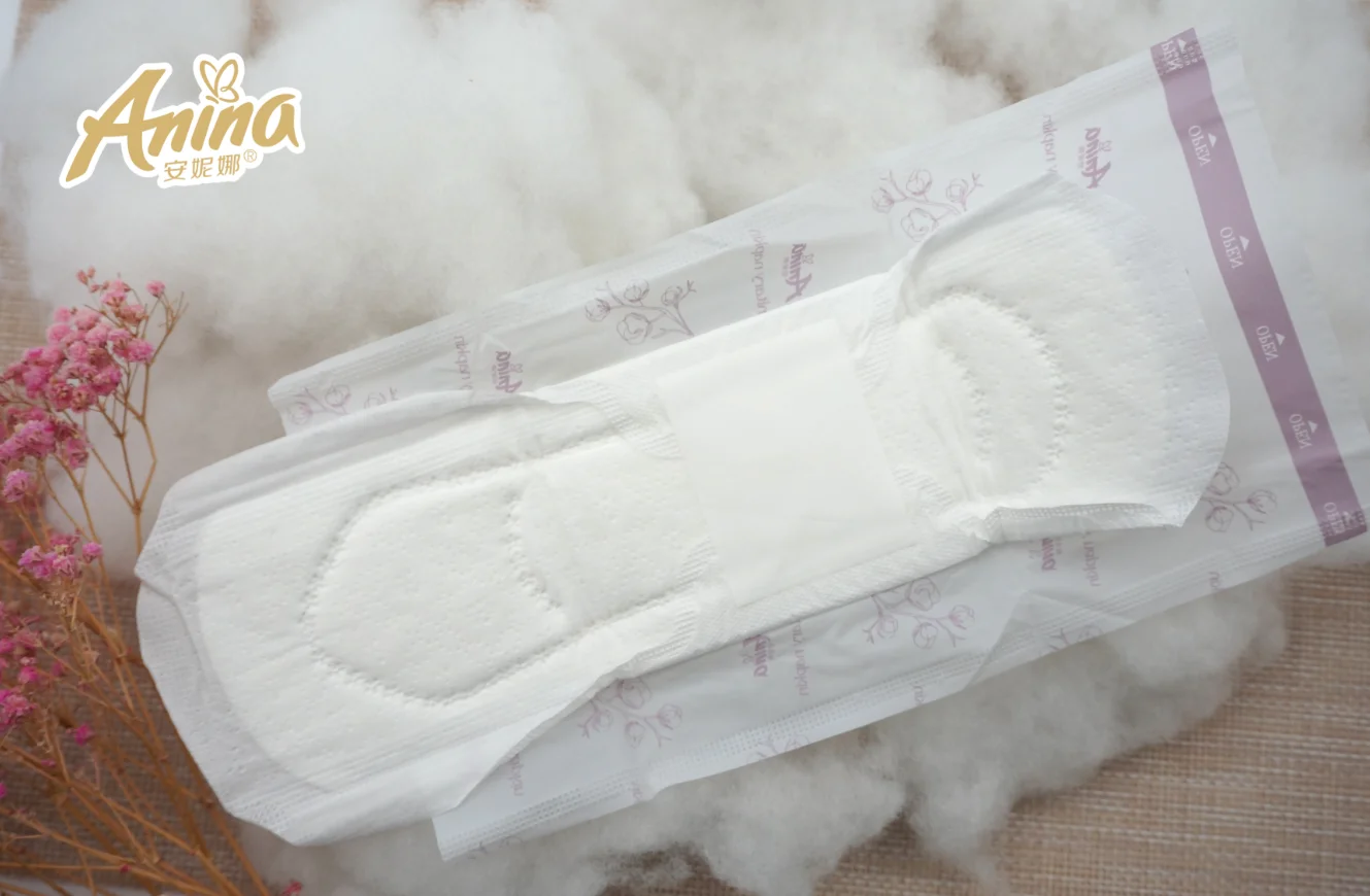 Factory Price Daily 240mm Ultrathin Organic Soft Sanitary Pads For Women Wings Gel Wholesale