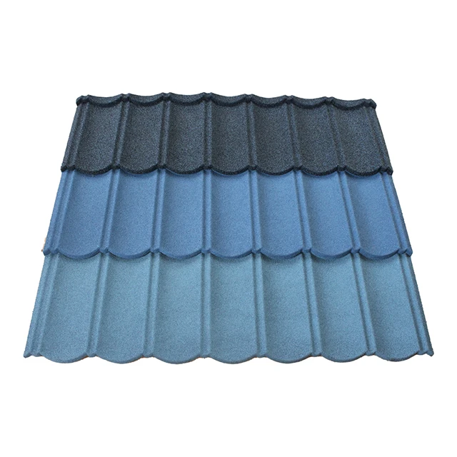 0.3mm color stone coated metal roofing tile housing construction materials