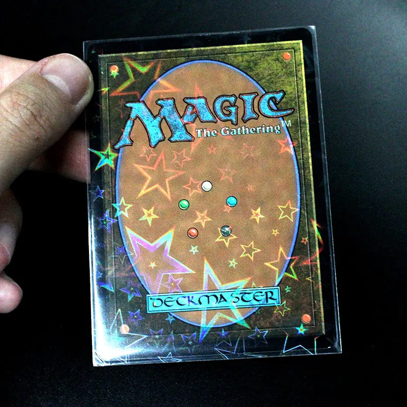 100pieces/pack Stars Laser Flashing Card Sleeves Kpop 57x88mm Reusable Hologram Photo Card Protector Sleeves