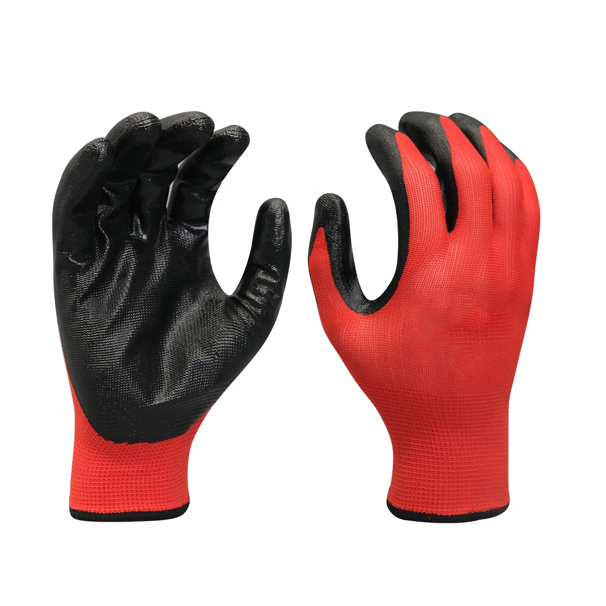 2024 Best Price Wholesale Coated Gloves Comfortable Working Nitrile Gloves for Work