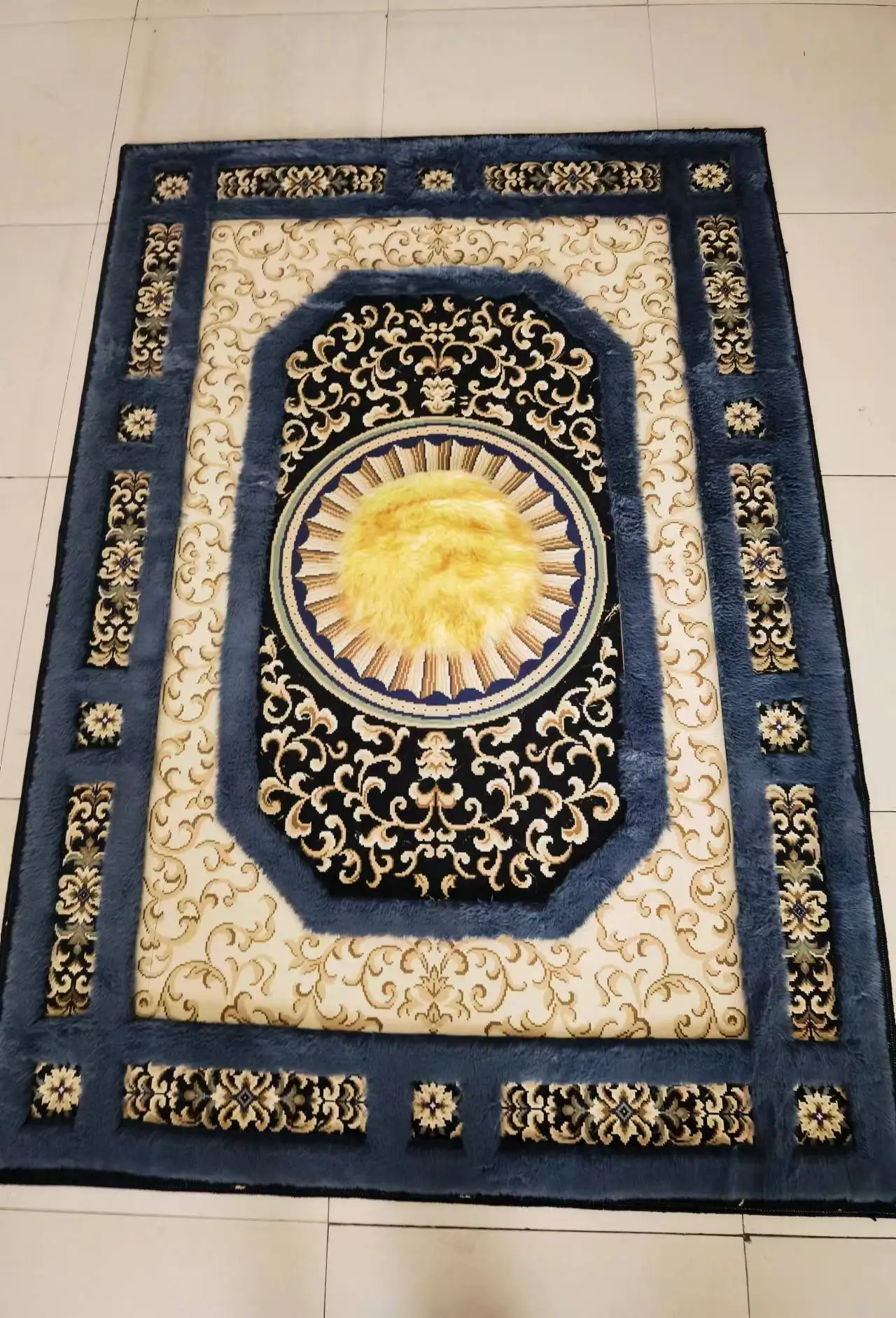 Moroccan White Fluffy Beni Ourain Hand Knotted Rug Woolen Custom New Rug Natural Fibers Carpet