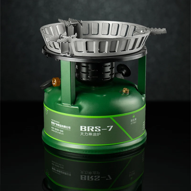 Cooking Outdoor Stove Household Kerosene Heater Multi-function integrated Gasoline Picnic Windproof Camping Cooker Stove BRS-7