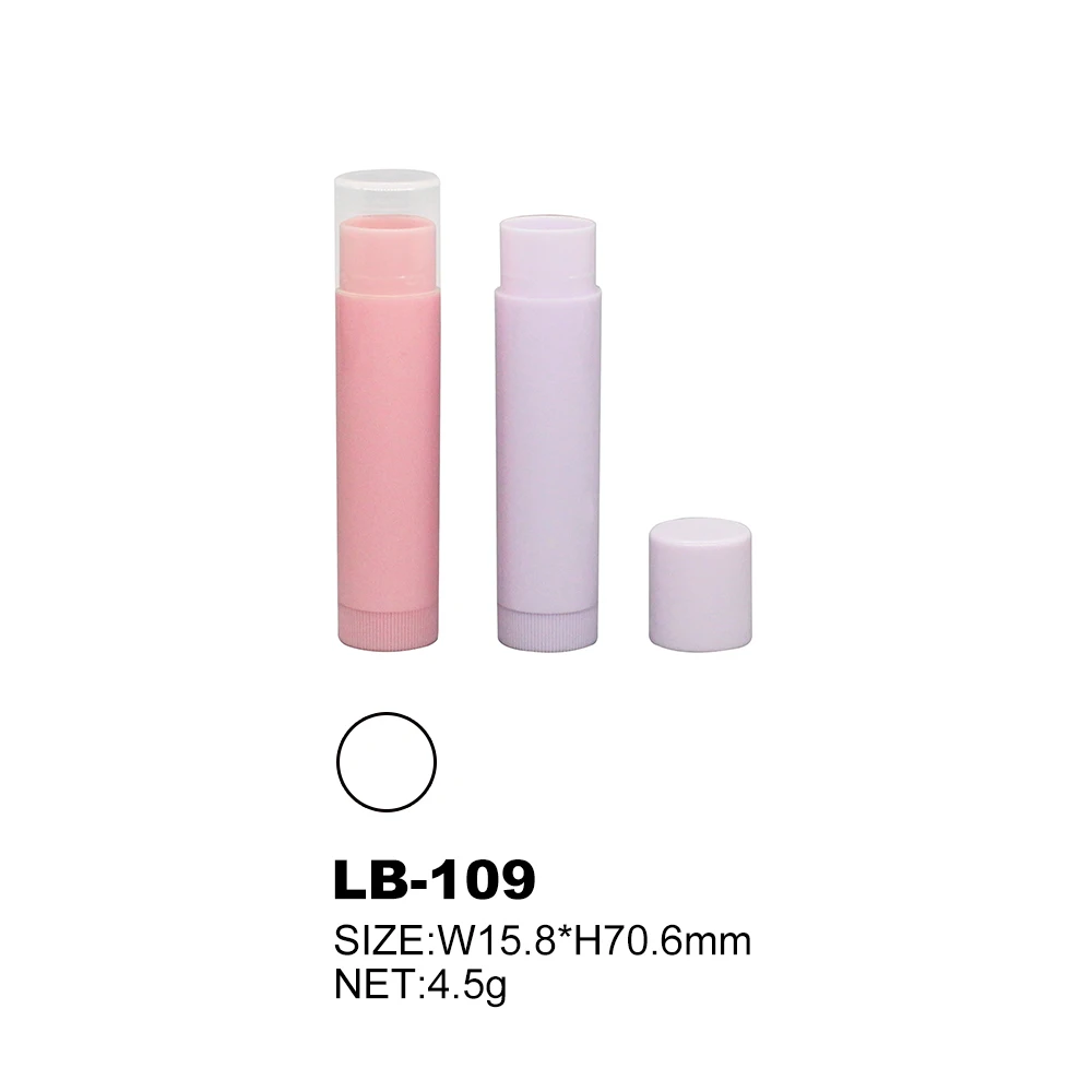 Eco-friendly lip balm container wholesale custom logo lipbalm tube recycle PP material lip balm cosmetic packaging LB-109