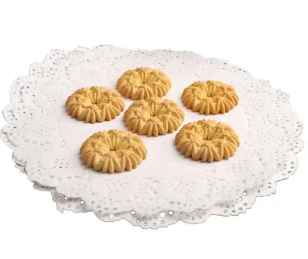 4 4.5 5.5 6.5 7.5inch Multi Size Round Heart Paper Lace Table Doilies White Decorative Tableware Place mats Paper Mats 100pcs