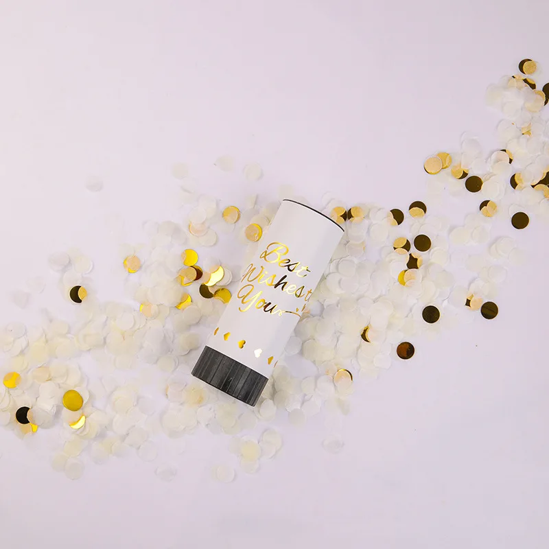 Fast Dispatch Confetti Cannon biodegradable Gold Confetti Party Popper Handheld Confetti Shooter