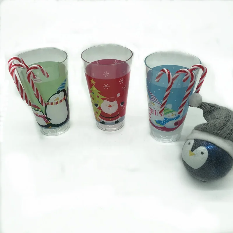 
PS Cup with Straw Product Reusable Plastic Hot Selling High Quality New Christmas Stocking Christmas Decoration Supplies 