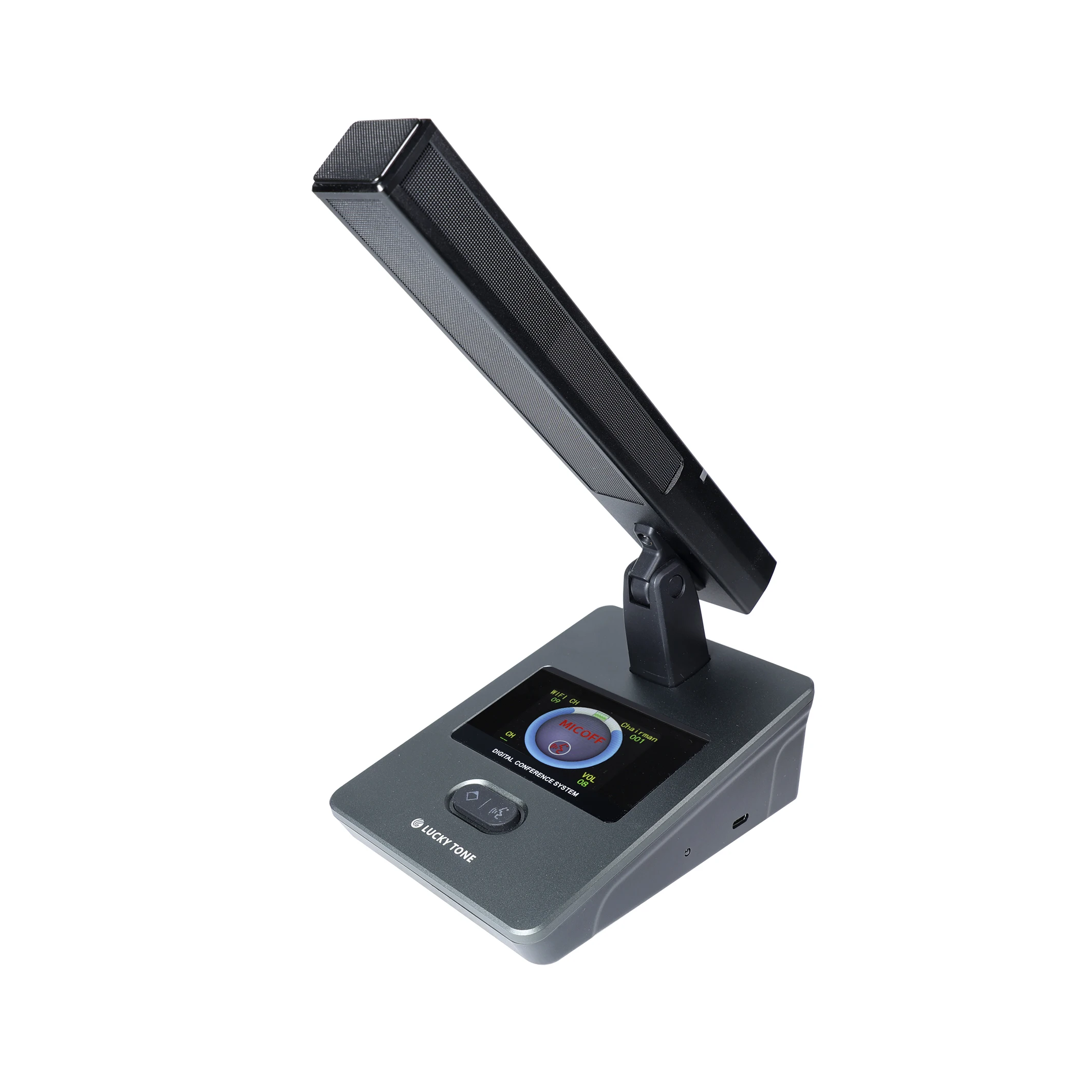 Wireless Audio Video Conference System Square Tube Desktop Microphone with Video Tracing
