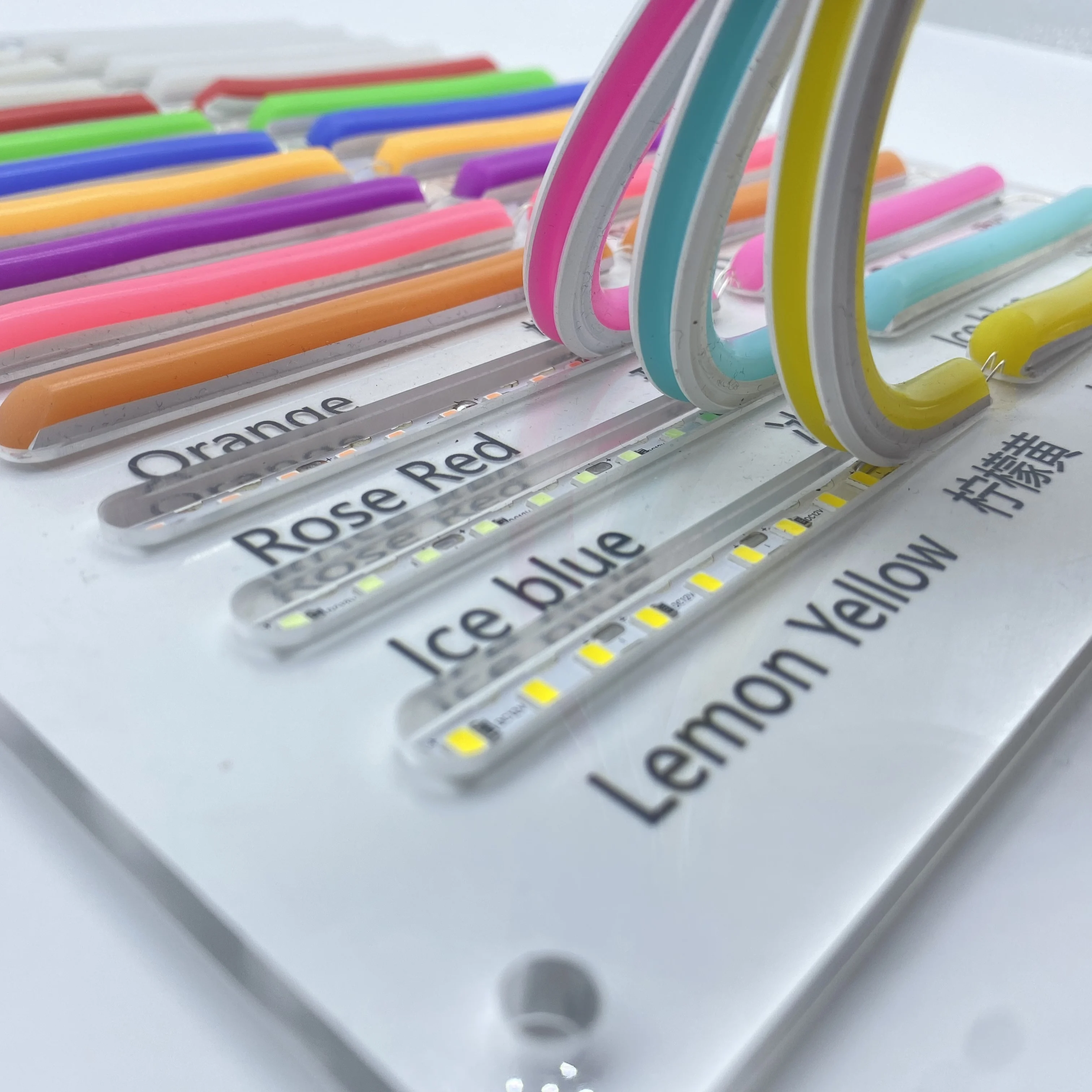High Quality 9W Custom Neon Light LED Strip Cold White with Orange Red Blue Green Multicolored Emittance 5V Silicone Body