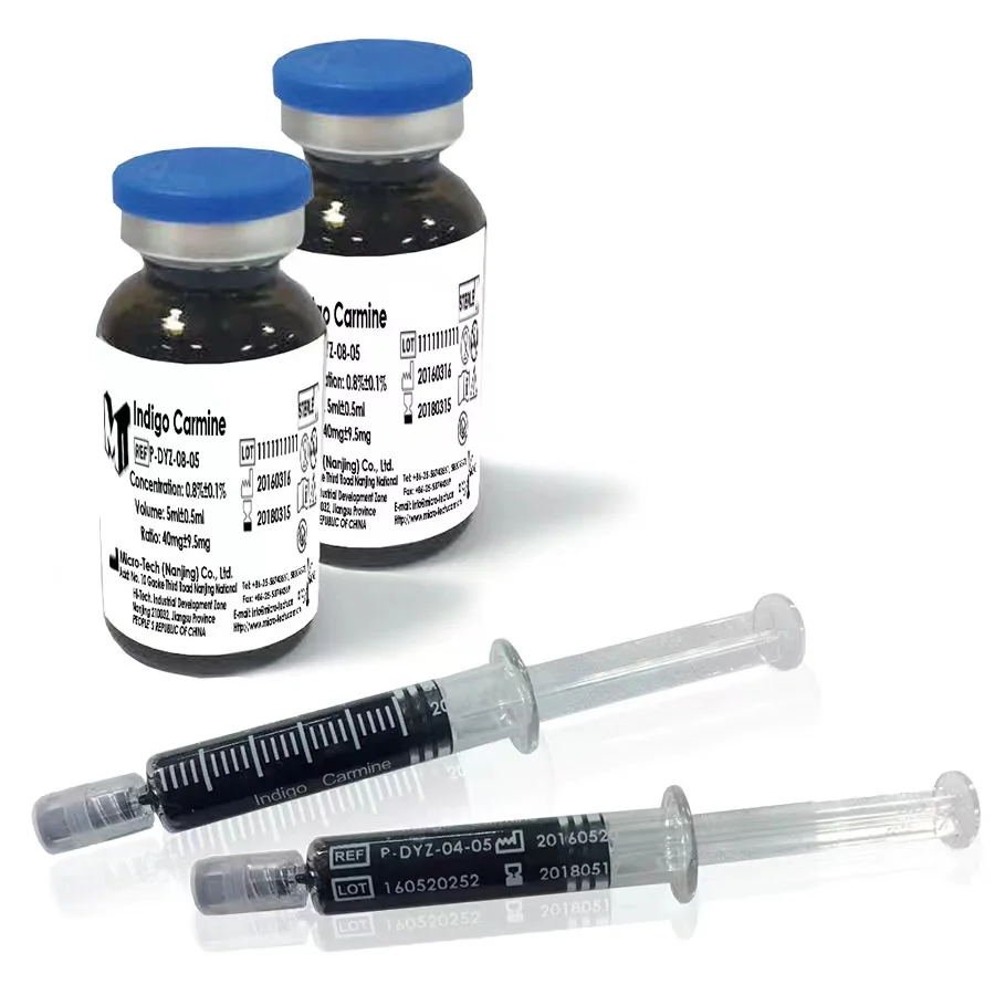 Medical Indigo Pre-loaded Carmine Pigment Non-absorbing contrast dye for endoscopy