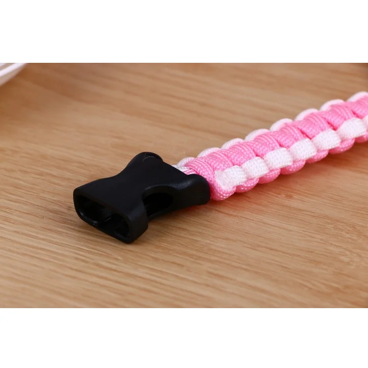 Handmade Green Outdoor Emergency Paracord Bracelet Buckle Whistle Survival Bracelet for Camping Hiking Accessories