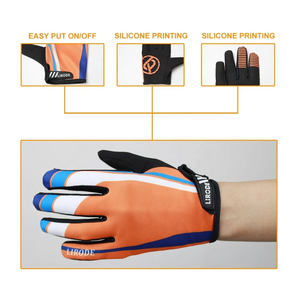Cheap Men Non Slip Riding Dirt Bike Gloves Top Breathable Stretchy Touchscreen Mountain Bike Gloves for Motocross MTB ATV BMX