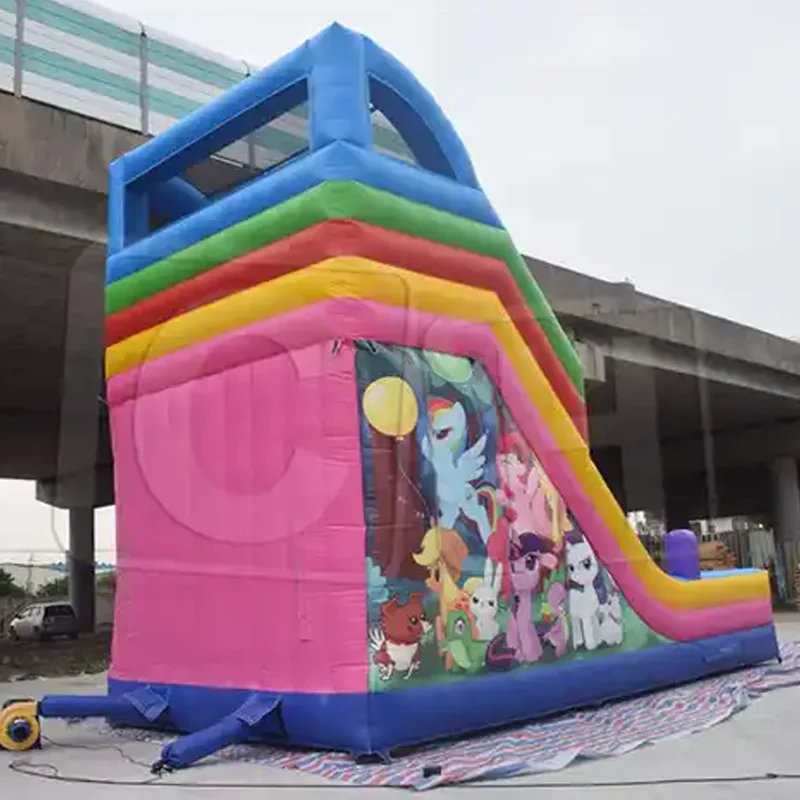 Commercial Outdoor Factory-Designed Adult Jumping Castle Inflatable Slide Bouncer with Accessory Blower for Outdoor Games