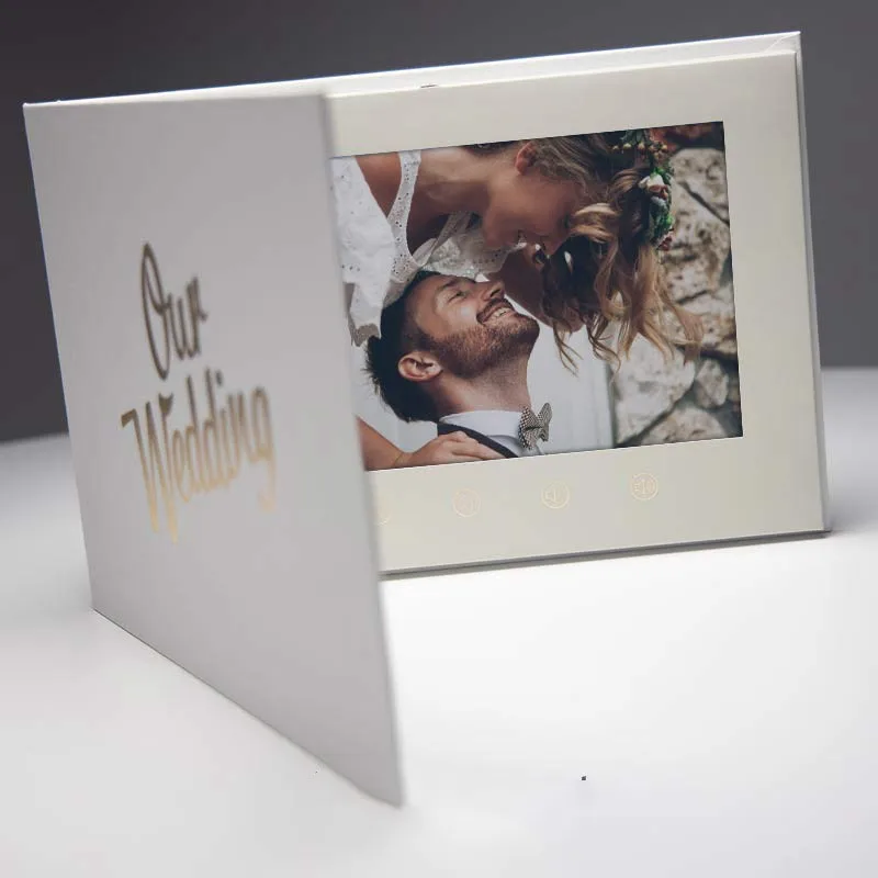 full color printing custom product 7inch screen memorial digital album