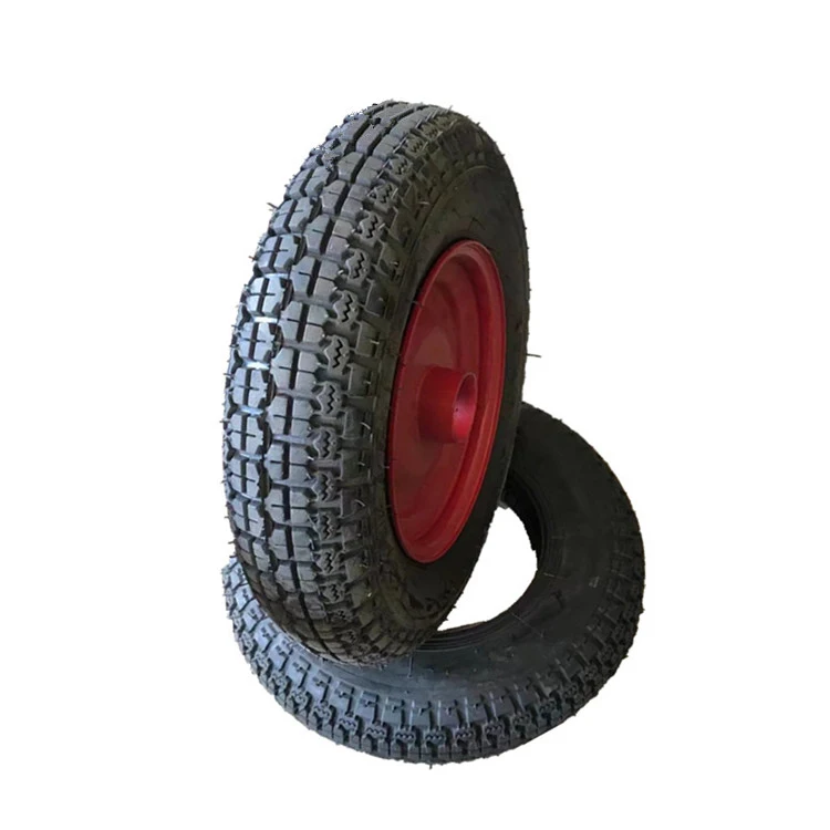 manufacturer supply High quality 3.50-8 heavy duty load pneumatic wheels for wheel barrow