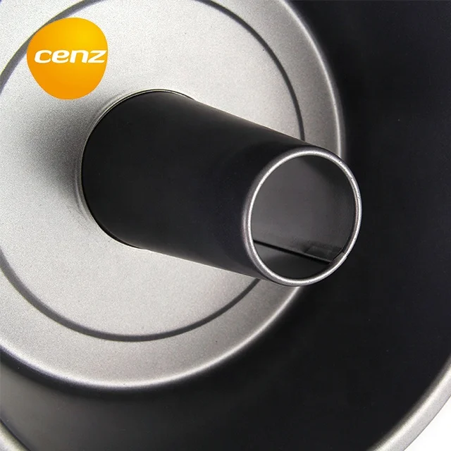 Fluted Tube Bundt Cake Pan Carbon Steel Pound Cake Mould Nonstick Coating Round Cake Mold Deep Baking Tray Bakery Commercial Use