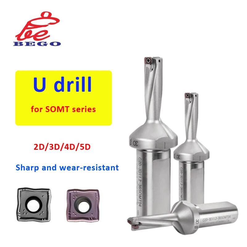 Высокая степень 2D/3D/4D/5D Sp/Wc U-Drill Cnc индексируемый 3D U сверлильный резак для Wcmx Spmg вставок