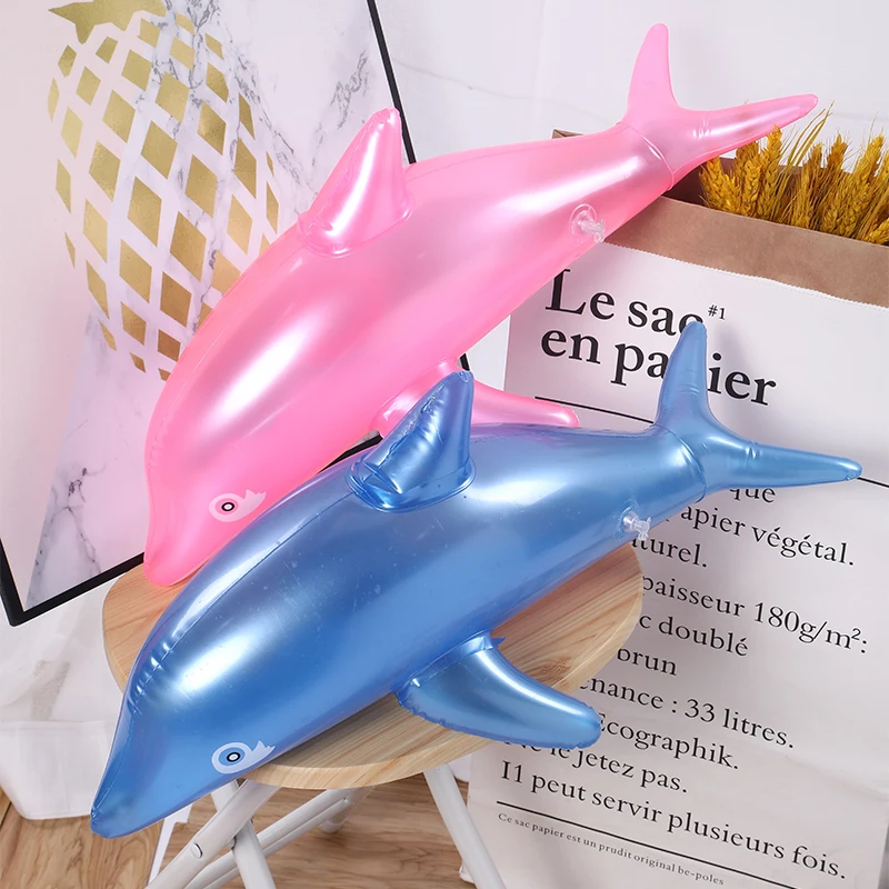 Factory Customized Pvc Inflatable Toy Swimming Pool Water Park Floating Animal Shape Inflatable Dolphin Toy