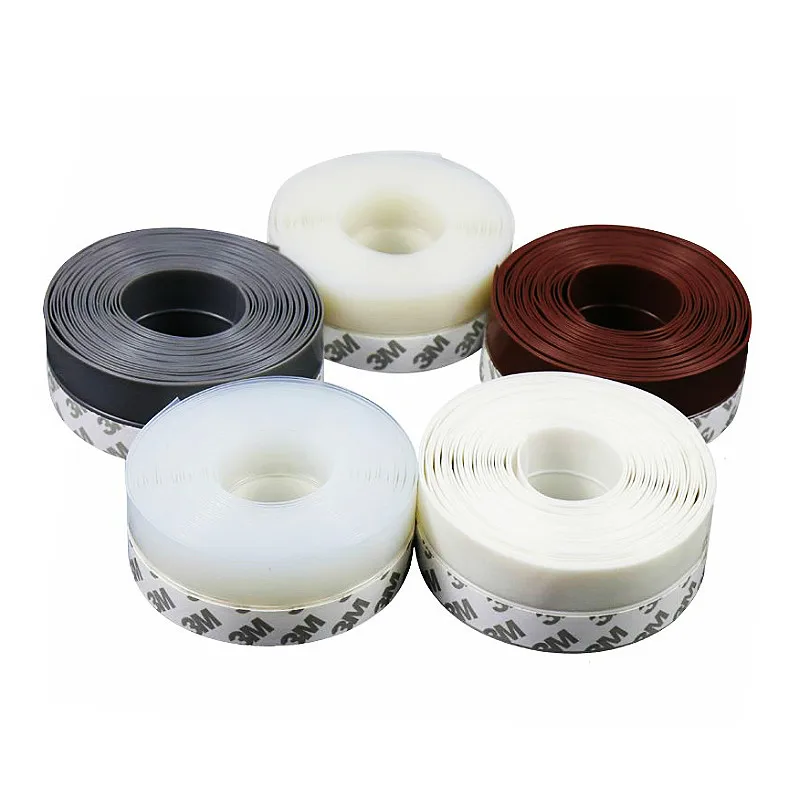 Transparent Windproof rainproof door bottom seal Silicone Rubber Seal Strip weather strips