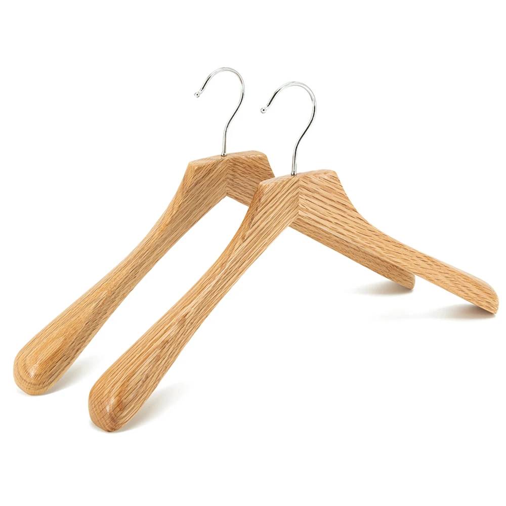 wholesale customized logo natural dark wooden hanger hangers for cloths clothes hangers