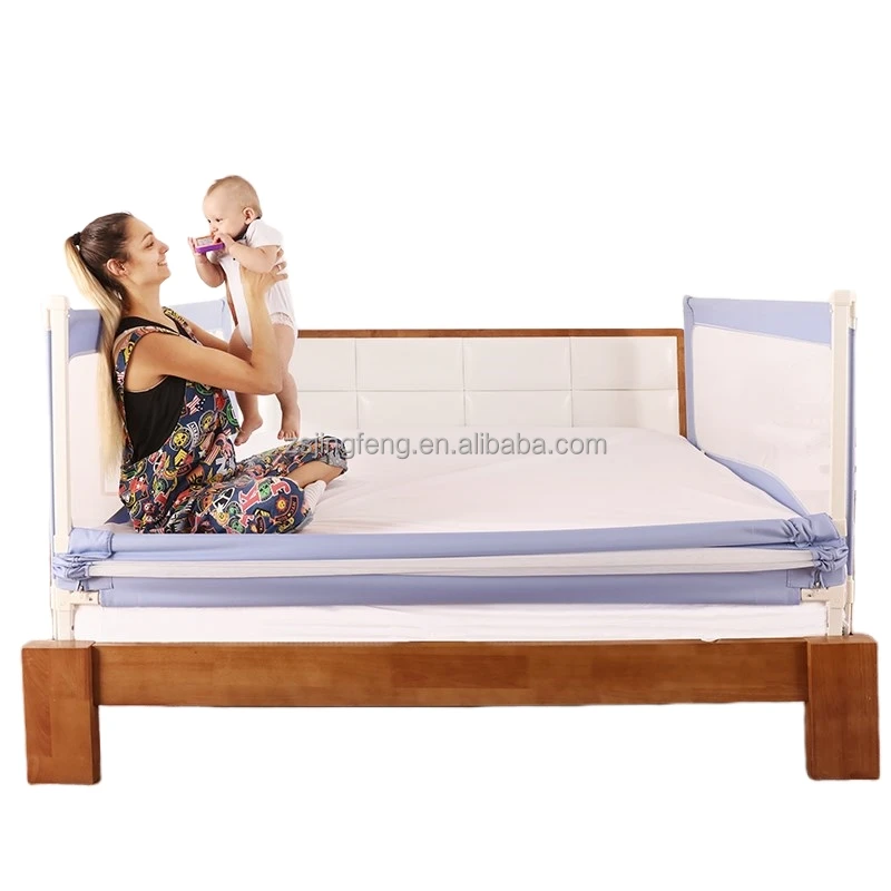 China High Quality Baby Safety Fence Height Adjustable Baby Bed Rail Baby Guard Rail Safety Protection Fence