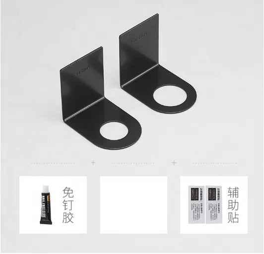 Stainless Steel Wall mounted shower shampoo bottle holder for home HOPvp body wash bottle holder customizable