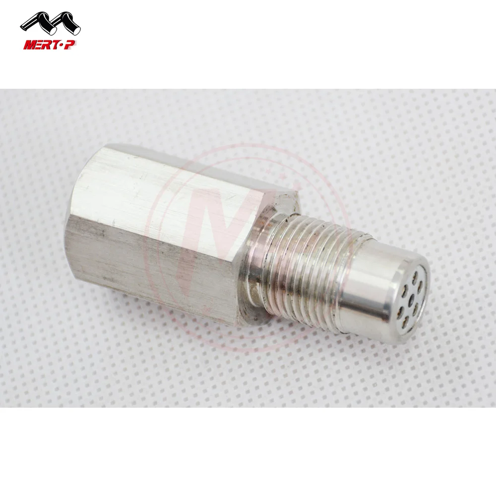 MERTOP Straight O2 Oxygen Sensor Spacer Extension Exhaust Bung 02 m18 x 1.5 with mini cat