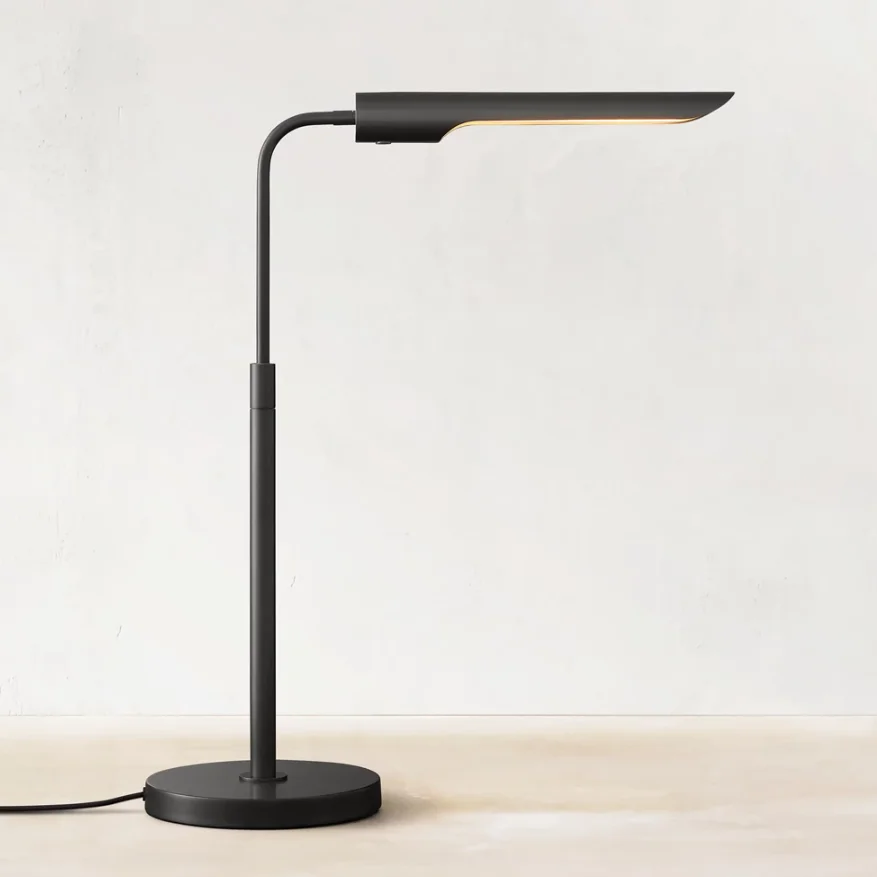 Brass Gold Table Lamp For Living Room Hotel Adjustable LED Golden Study Room Office Fashion Reading Desk Light