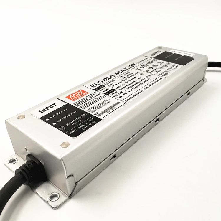 Meanwell With Pfc Security Level Ip67 Waterproof Led Driver Power Supply 200W Dimmable Led Driver Elg-200-C1050