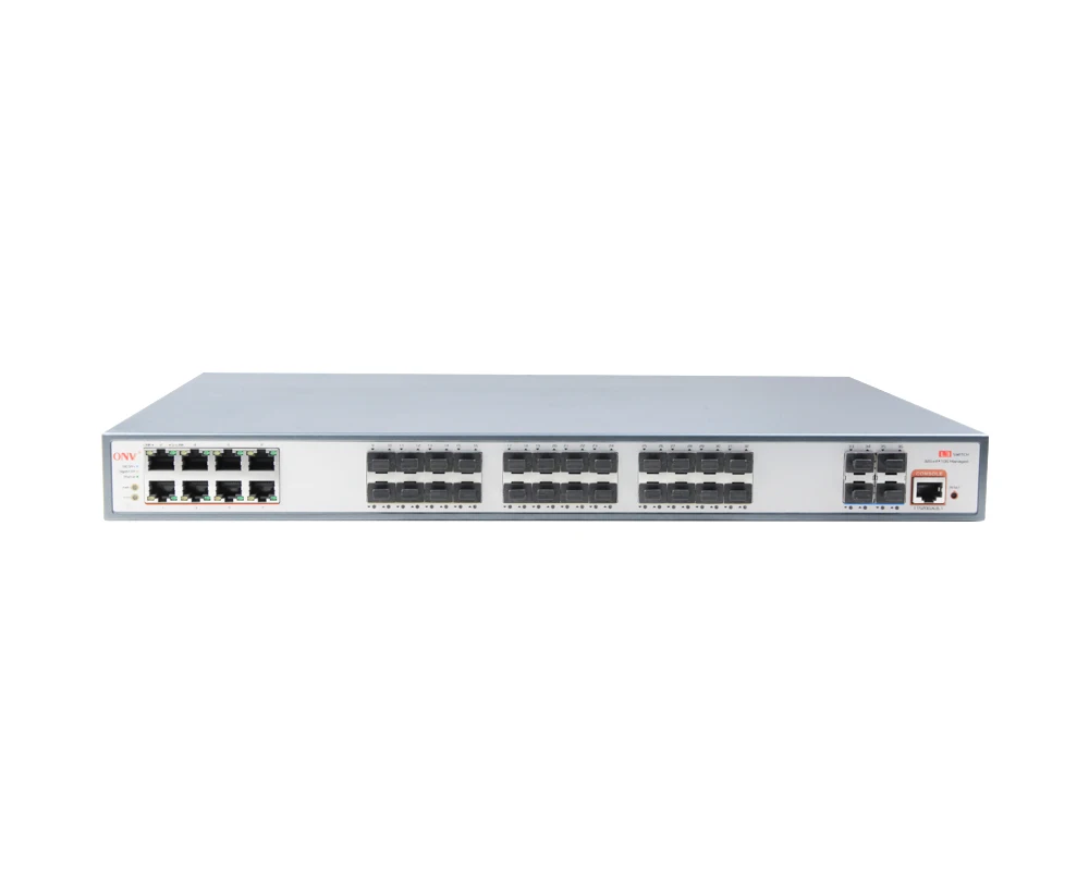 Производитель сетевых коммутаторов Shenzhen poe 10G управляемый волоконно-оптический коммутатор Uplink witch 24 sfp и 8