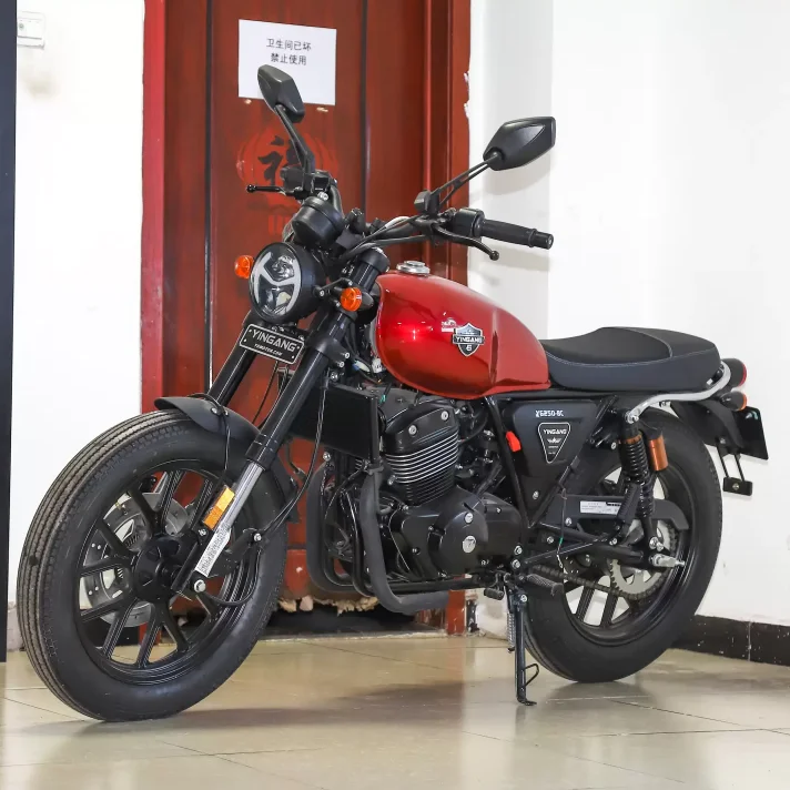 Hot sales 105km/h 250cc adult high performance Retro Double cylinder Motorcycle Streetcar for YINGANG Latte RTD 250 Twin